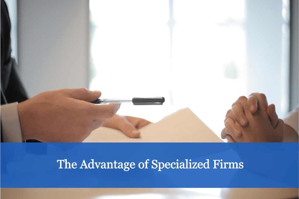 The Advantage of Specialized Firms